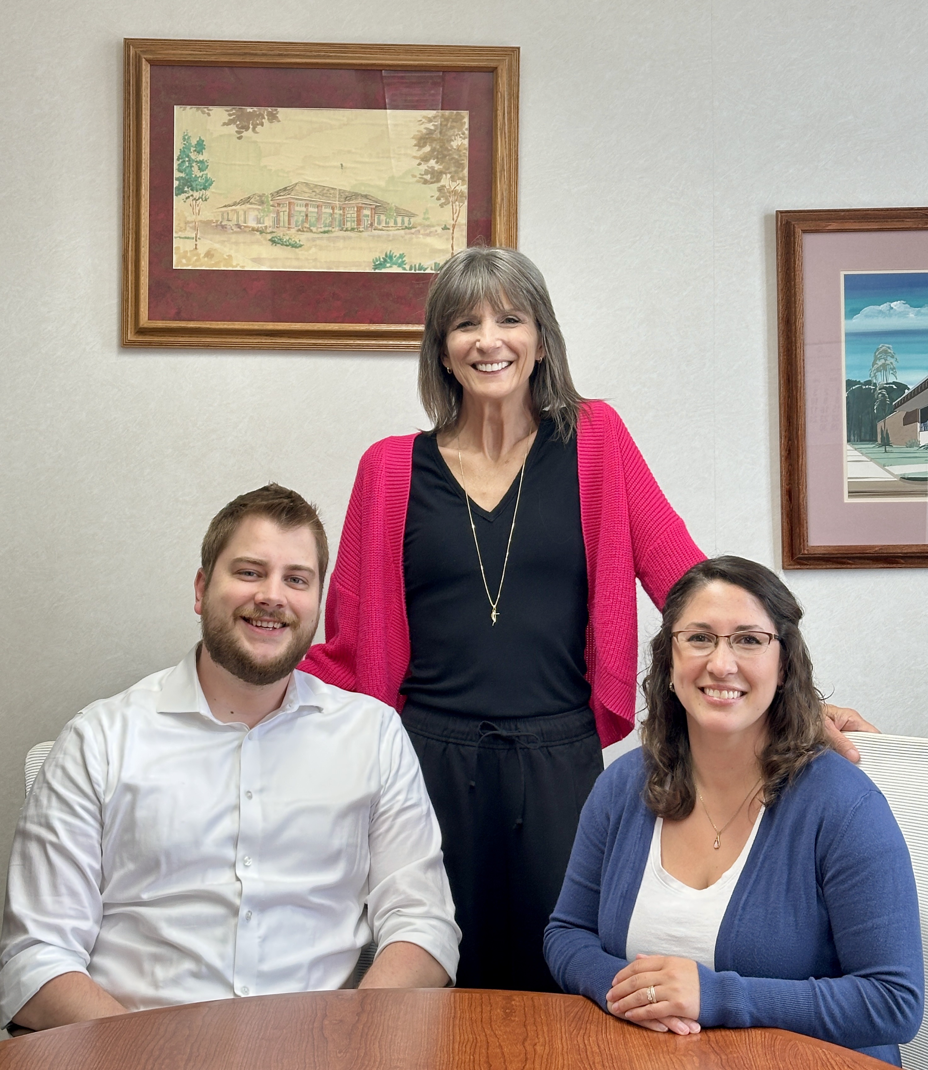 The Title Thirty Three team — Ben, Judy, and Danni at their Newburg, Wisconsin office